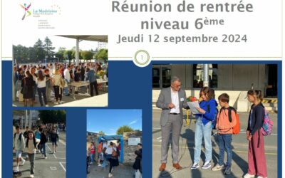 Réunion de parents 6ème du jeudi 12-09-24: diaporama