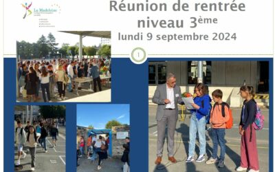 Réunion de parents 3ème du lundi 09-09-2024: diaporama